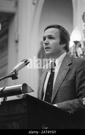 Chamber debate concerning the disappearance of war criminal Menten; 31, 32: Terlouw (D66); 33, 34: Van Dam (AR), headlines Date: November 18, 1976 Keywords: Debates, war criminals Institution name: AR Stock Photo