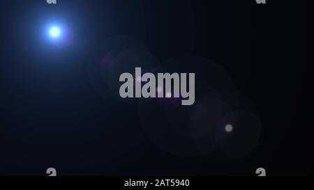 Solar light flare special effect. Stock Photo