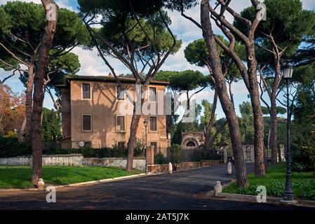 Parco del Colle Oppio, Rome, Italy. Stock Photo