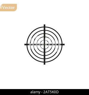 Graphic design of target, aim, point of view for digital screen ...
