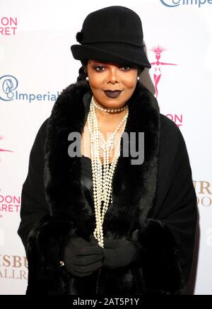 Janet Jackson arrives at the Gatsby Gala, in aid of Prematurity Research, at the Bloomsbury Ballroom, London. Stock Photo