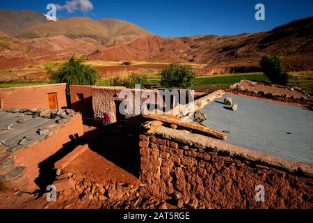Typical andean house of the inhabitants of this remote part of the ...