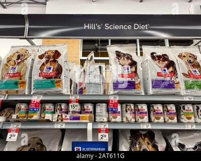 Orlando FL USA 1 29 20 A display of Hills Science Diet Dog Food