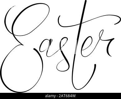 Easter card wishes in a vector