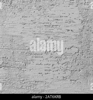 Bright Grey Grunge Plastered Wall Stucco Texture, Horizontal Detailed Natural Scratch Grungy Gray Coarse Rustic Textured Background, Concrete Plaster Stock Photo