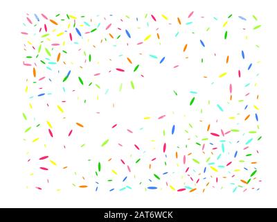 A good selection of confetti. Confetti new background element. Multicolor hexagonal shapes smooth. Stock Vector