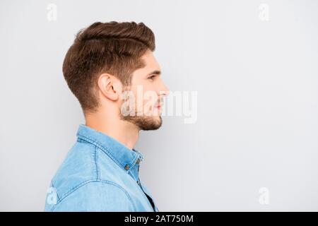 Side View Portrait Young Handsome Man Stock Photo 492205516 | Shutterstock