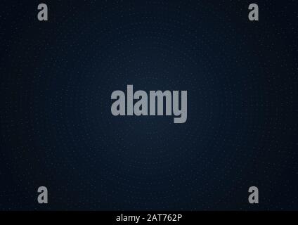 Abstract technology futuristic concept glowing particles dots elements on dark blue background. Big data. Vector illustration Stock Vector