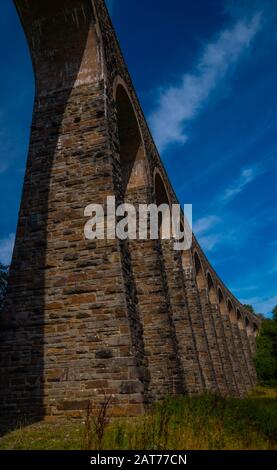 Cynghordy Viaduct on the Heart of Wales Railway Line Stock Photo