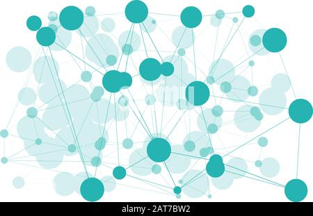 Structure chaos connected graphic innovation, geometric algorithm layout Stock Vector