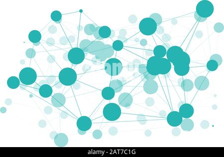 Network green structure concept graphic creative, wires lines triangle Stock Vector