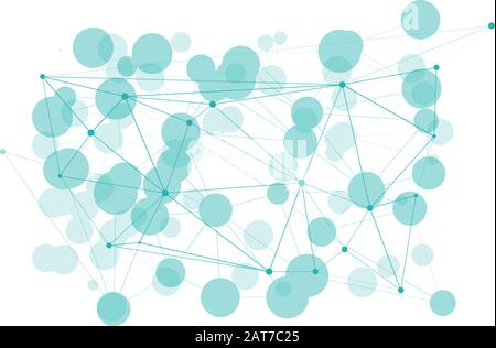 Molecule vector virus, shapes concept connected Stock Vector
