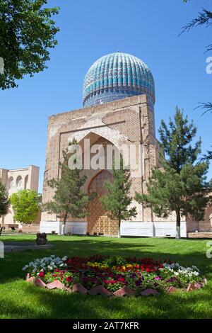 Bibi Chanum Mosque, Samarkand, Samarqand Province, Uzbekistan Stock Photo