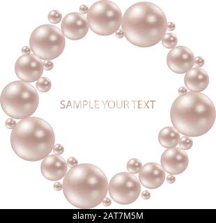 White Pearls Background, Vectors