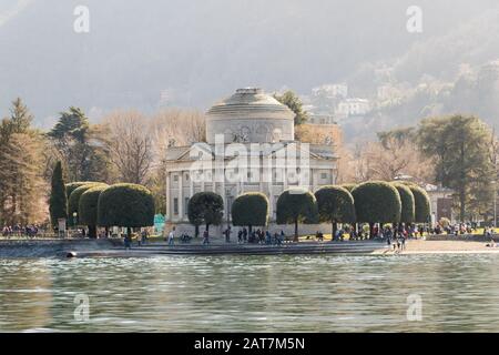 Como, Italy - March 10, 2019: Museum dedicated to Alessandro Volta in city of Como, Italy Stock Photo