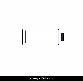 web icon - low battery isolated. Vector icon for website and smartphone. Stock Vector