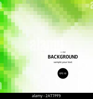 green squares. colorful bright background Stock Vector