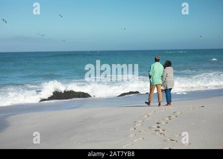 Old couple enjoying free time Stock Photo
