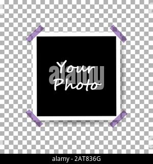 Vector Photo frame mockup design icon Stock Vector