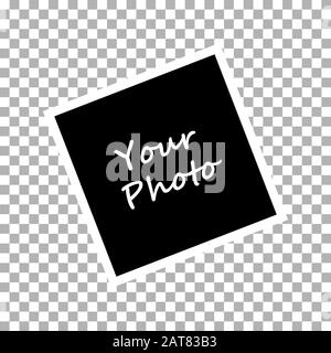 Photo frame with shadow adhesive tape Royalty Free Vector