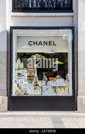 Chanel store on Champs-Élysées Paris, France, Europe Stock Photo - Alamy