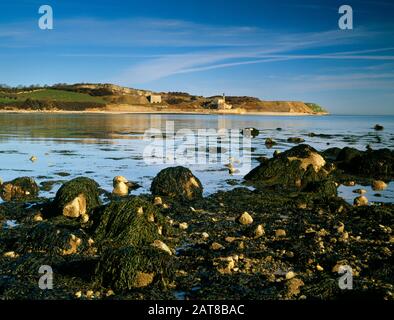 The ruins of Flagstaff limestone quarry and Port Penmon, Anglesey ...