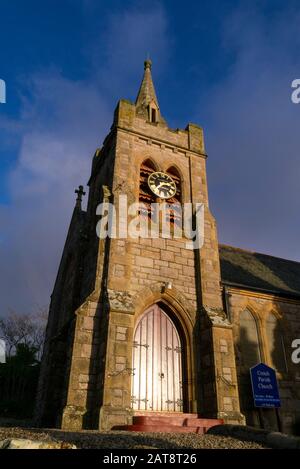 Exterior of Creich Parish Church in Bonar Bridge Sutherland Scotland UK Stock Photo