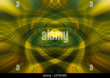 Abstract multicolored forms, green, yellow Stock Photo