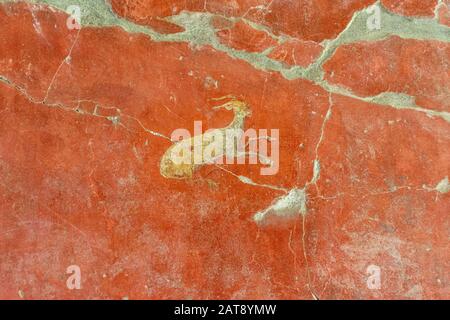 Italy, Naples, Oplontis, frescoes and mosaic in the archaeological area of the villa of Poppea in Torre Annunziata Stock Photo