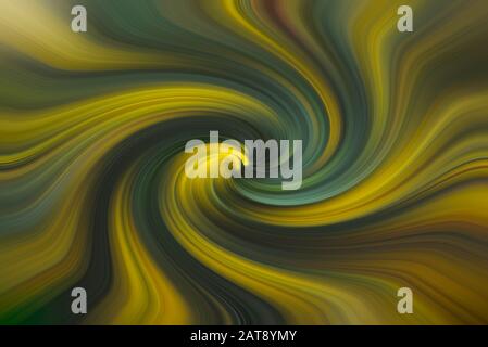 Abstract multicolored forms, green, yellow, swirl Stock Photo