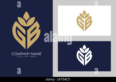 Beauty or Health Logo in Abstract Leaf Shape