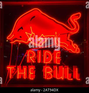 Red Bull Neon Stock Photo - Alamy