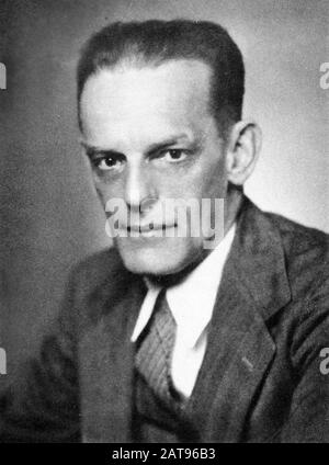 MAX THEILER (1899-1972) South African-American virologist and physician who developed a vaccine against yellow fever. Photo from 1951 the year he was awarded the Nobel Prize in Physiology or Medicine Stock Photo