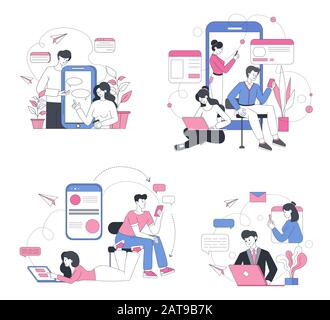 Typing Text Chat Isolated Vector Icon Modern Geometric Illustration Three  Dots For Your Design Discussion Forum Stock Illustration - Download Image  Now - iStock