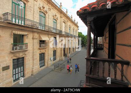 Cuba, Havana, Palacio de los Capitanes Generales, Stock Photo