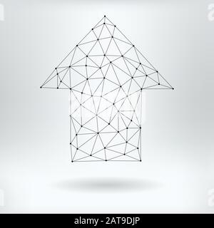 Vector Net Symbol of Up Arrow Stock Vector