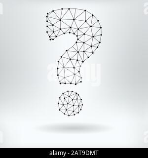Vector Net Symbol of Question Mark Stock Vector