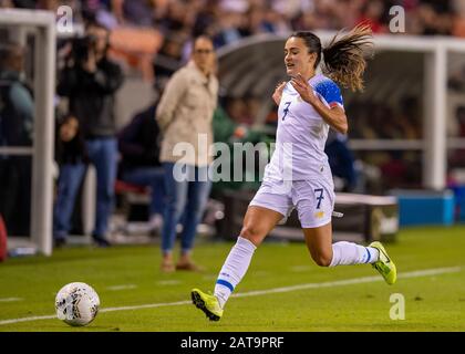 Houston, Texas, USA. 31st Jan, 2020. Costa Rica forward Melissa Herrera (7) in the second half during the CONCACAF Group A Women's Olympic Qualifying match against the Haitiat BBVA Stadium in Houston, Texas. Maria LysakerCSM/Alamy Live News Stock Photo