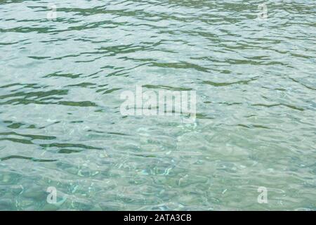 sea wave close up, low angle view. Stock Photo