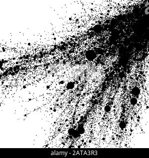 Black Mud Splatter - Vector Illustration Stock Vector