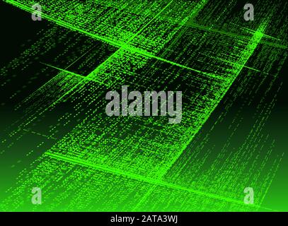 Vector  Digital Data Interface Background Stock Vector