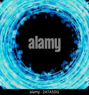 Blue shining Ring with Bokeh Effect   - Vector Hank Stock Vector