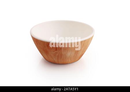 Indian made plastic bowl isolated on white background Stock Photo