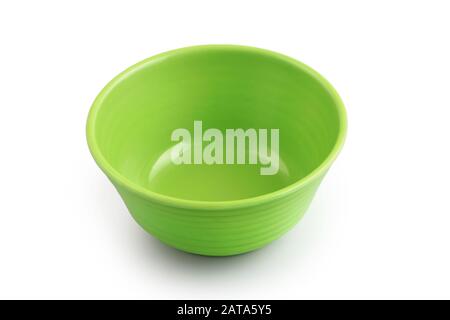 Indian made plastic bowl isolated on white background Stock Photo
