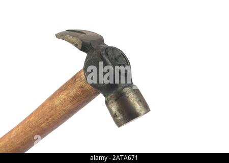 Indian made iron hammer isolated on white Stock Photo