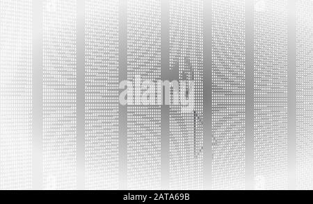 Close Up Arrow Cursor and Site Sound Settings Icon on Computer LCD Screen Pixel Background  - Vector Macro Image Digital Audio volume Concept Stock Vector
