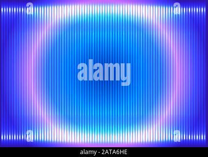 Ribbed Abstract Shining Hi Tech Background - Vector Glowing HUD Futuristic Design Stock Vector