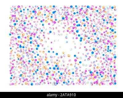 Colored mesh balls bright. Wonderful confetti background texture. Confetti new background minimal. Stock Vector