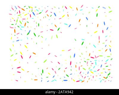 A good selection of confetti. Confetti new background element. Multicolor hexagonal shapes smooth. Stock Vector