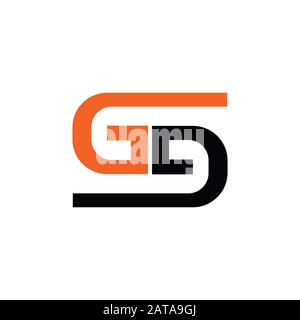 Initial letter gd or dg logo vector design template Stock Vector